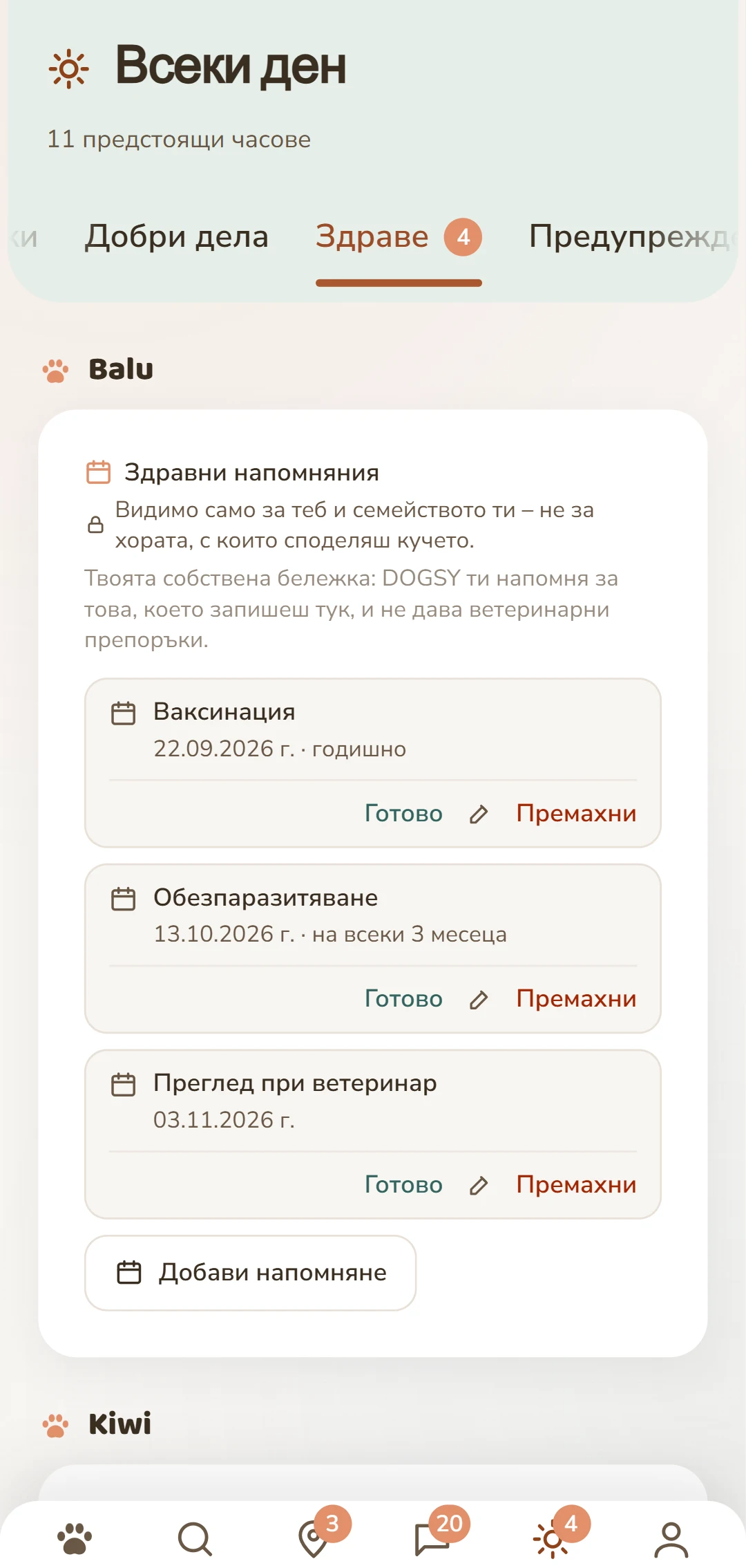 Здравни срещи по куче: ваксинация, обезпаразитяване, защита от кърлежи и други