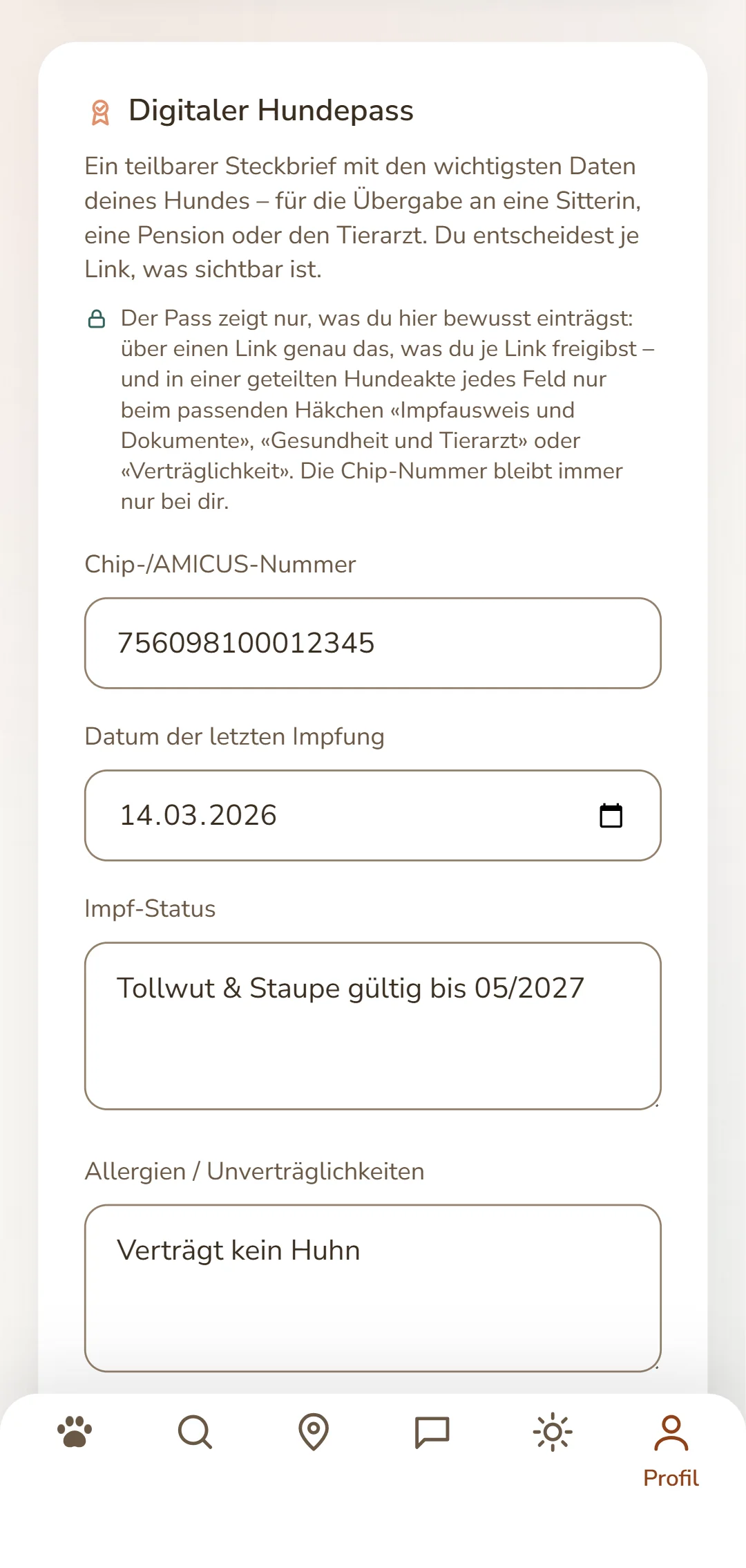 Der digitale Hundepass: Chip-Nummer, Impf-Status und Allergien