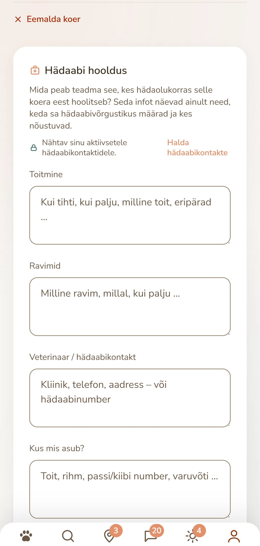 Koera hooldusleht: söötmine, ravimid, loomaarst