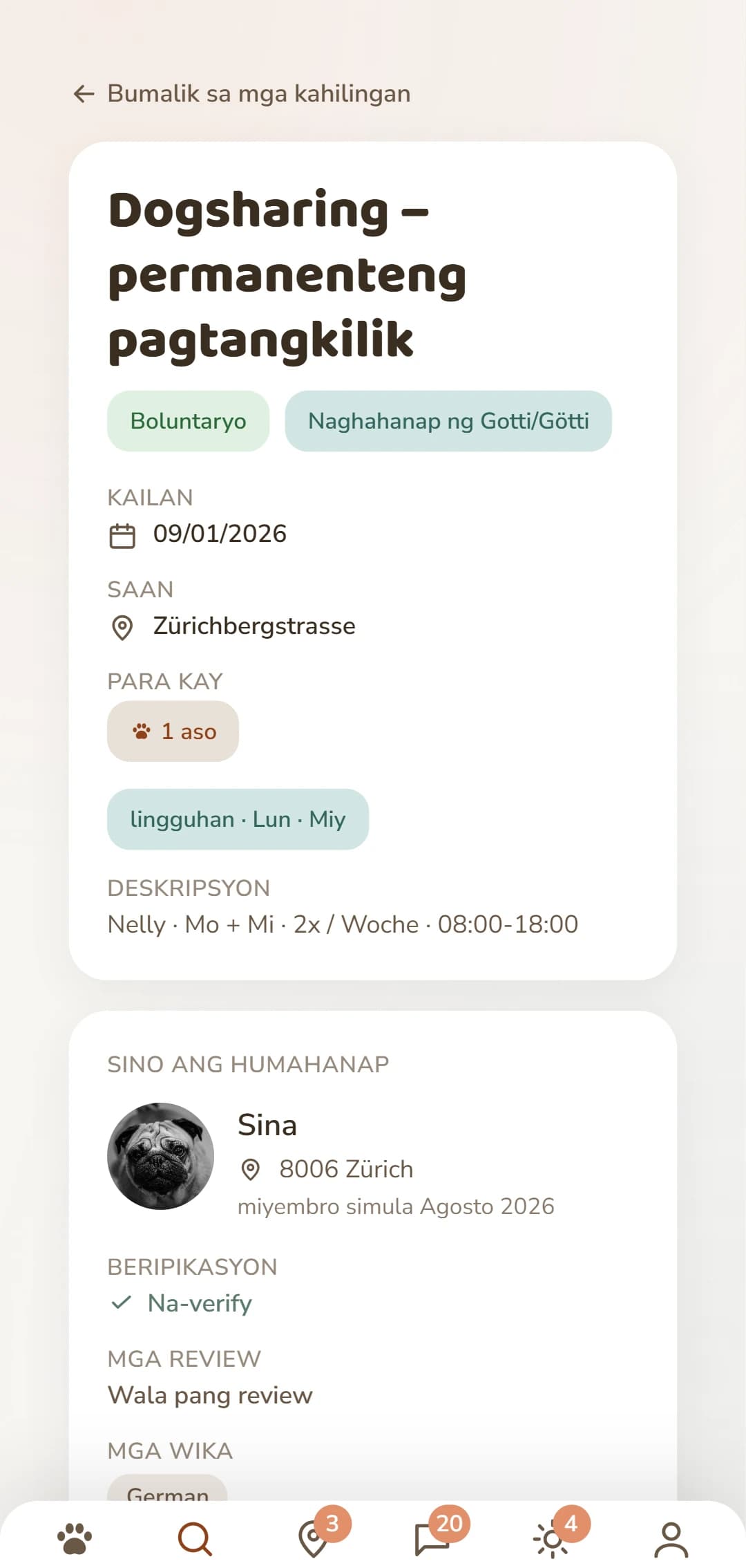 Isang listahan ng Dogsharing nang detalyado: panahon, lugar, at kung sino ang nasa likod nito