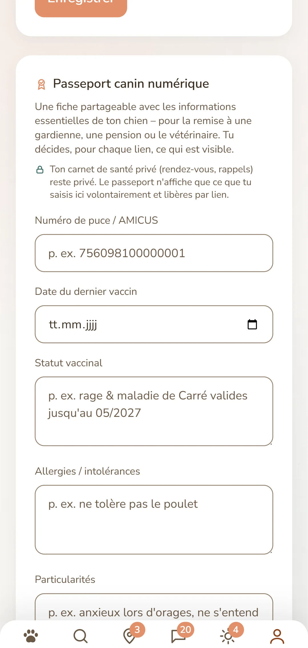 Le passeport canin numérique : numéro de puce, statut vaccinal et allergies
