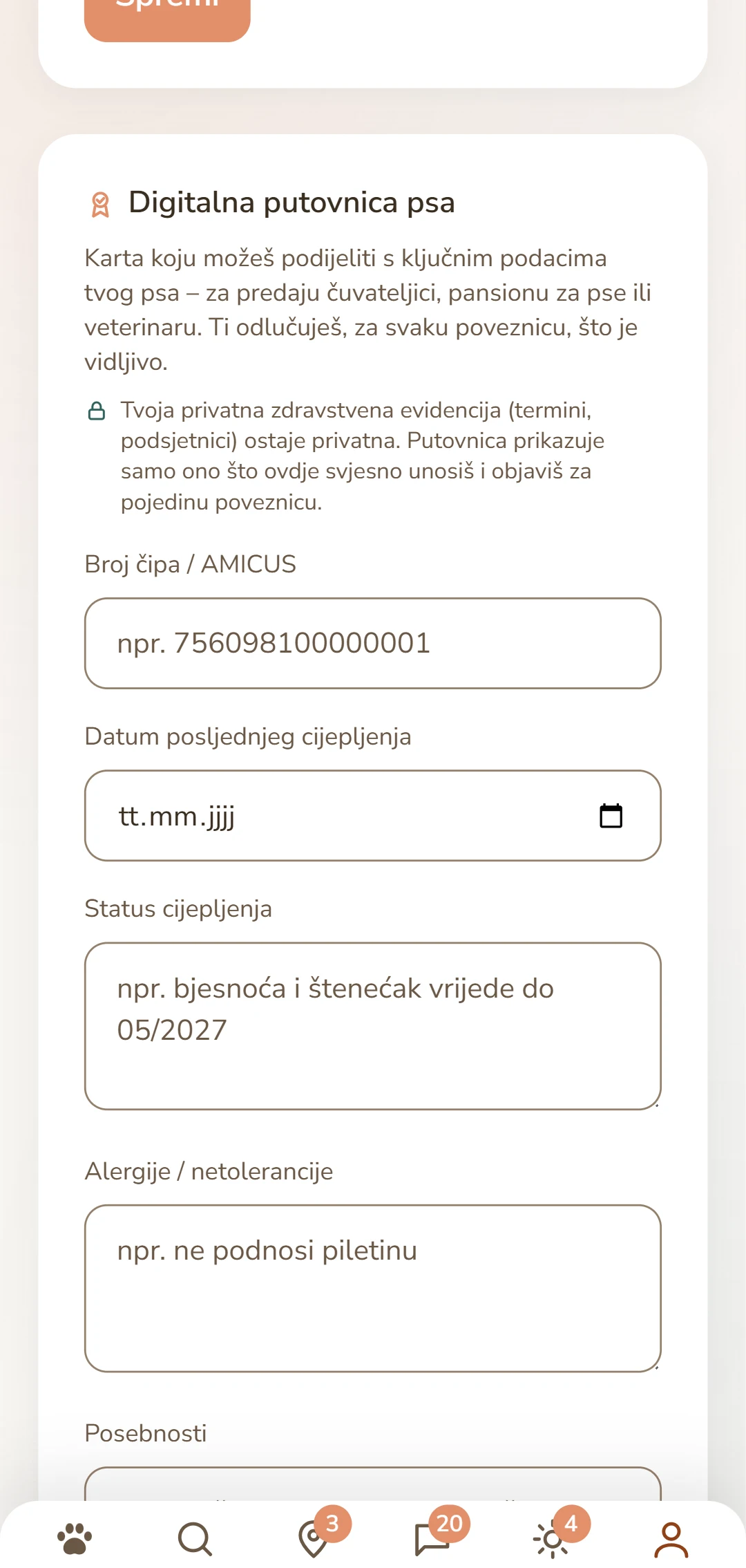 Digitalna putovnica psa: broj čipa, status cijepljenja i alergije