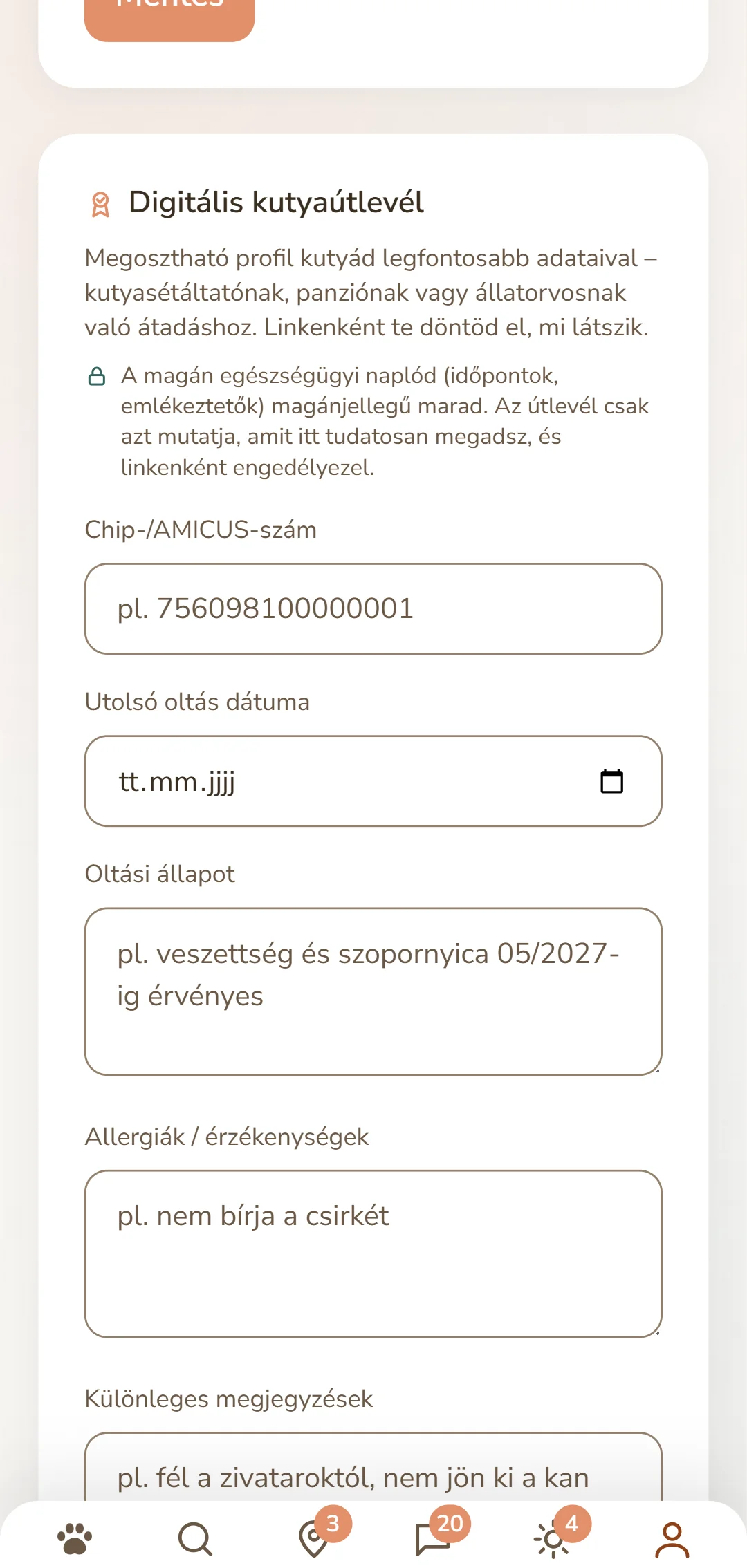 A digitális kutyaútlevél: chipszám, oltási állapot és allergiák