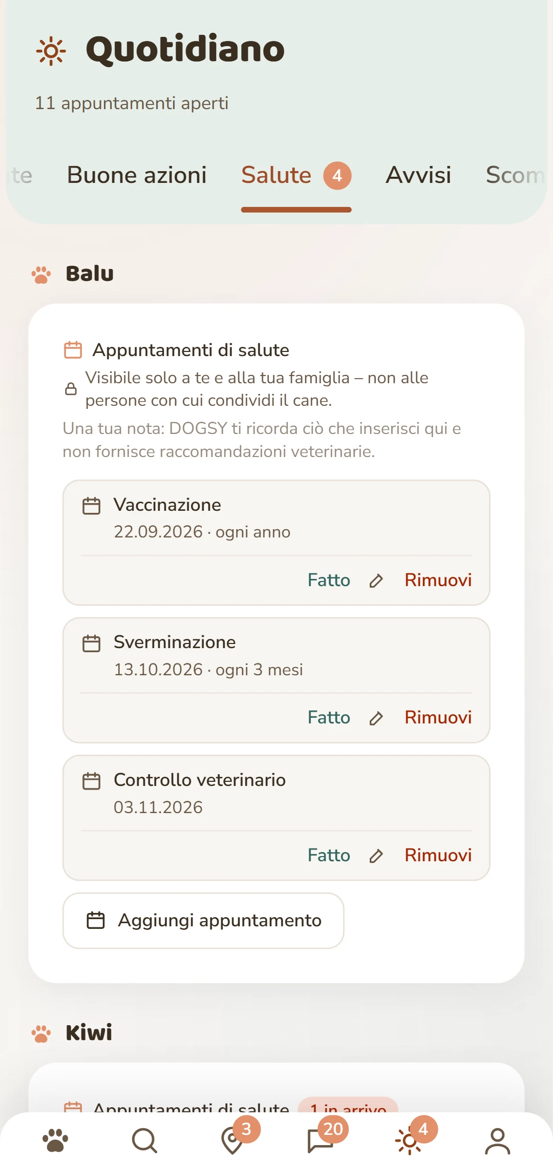 Appuntamenti di salute per cane: vaccinazione, sverminazione, protezione contro le zecche e altro