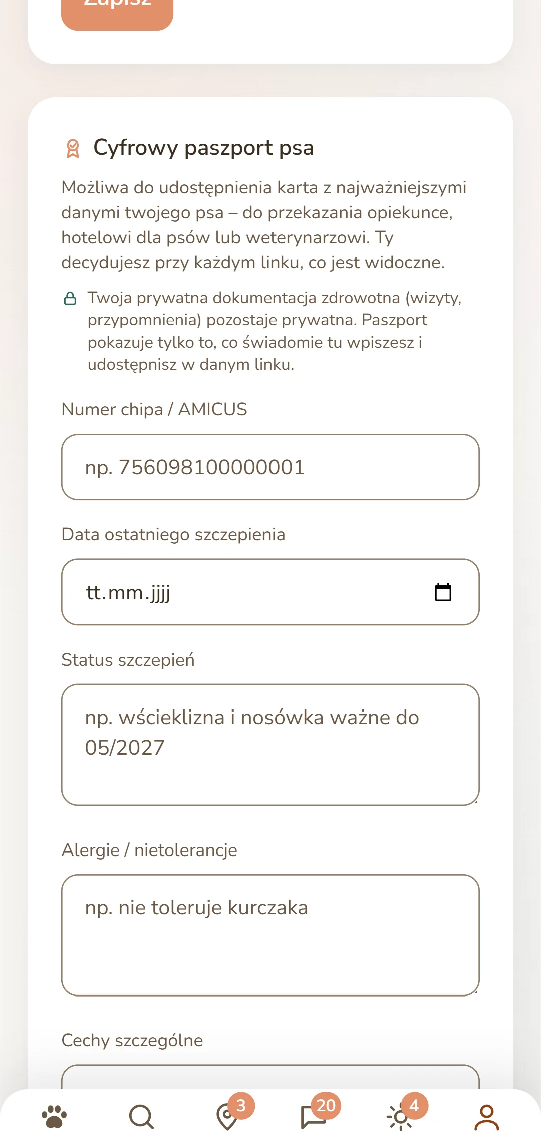 Cyfrowy paszport psa: numer chipa, status szczepień i alergie