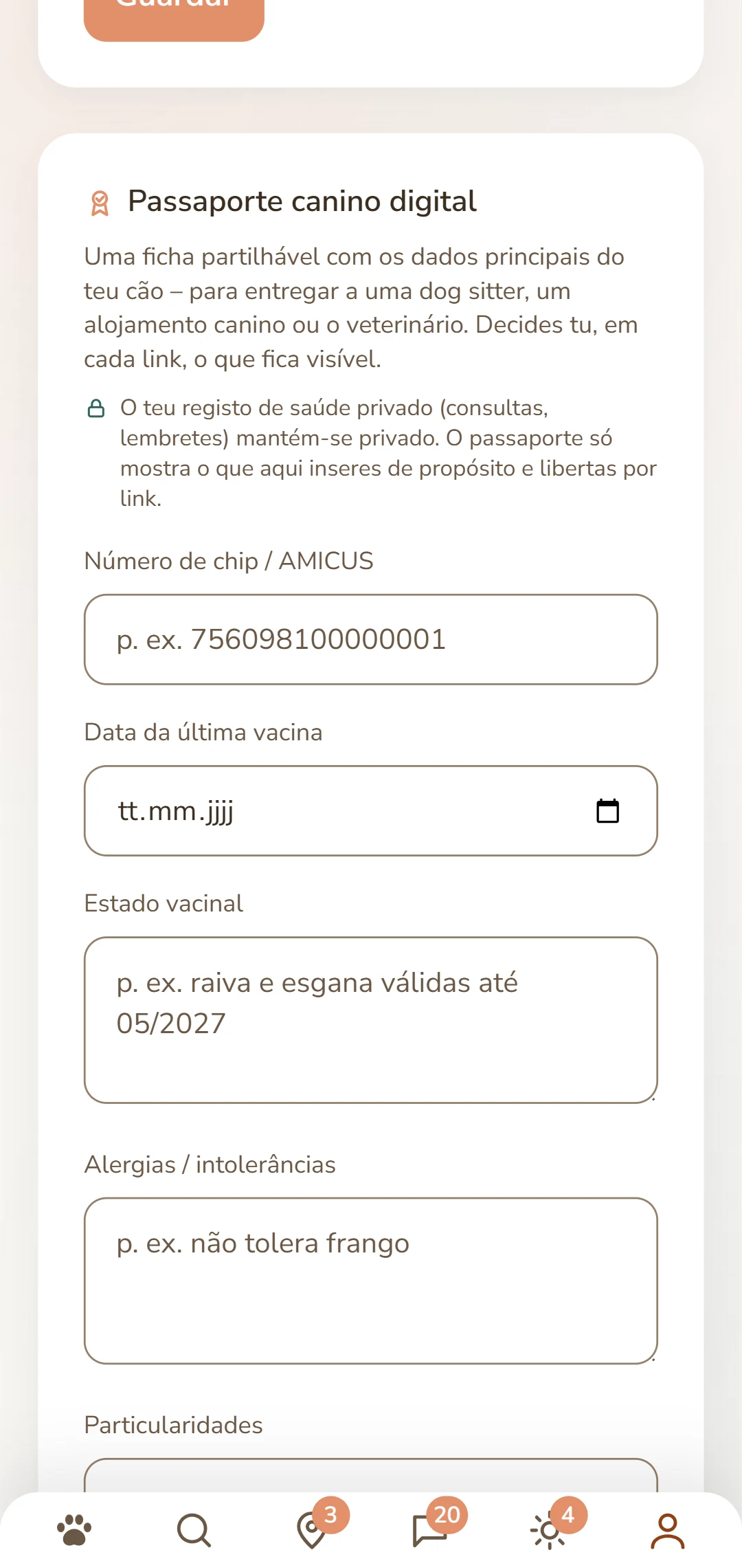 O passaporte canino digital: número de chip, estado de vacinação e alergias