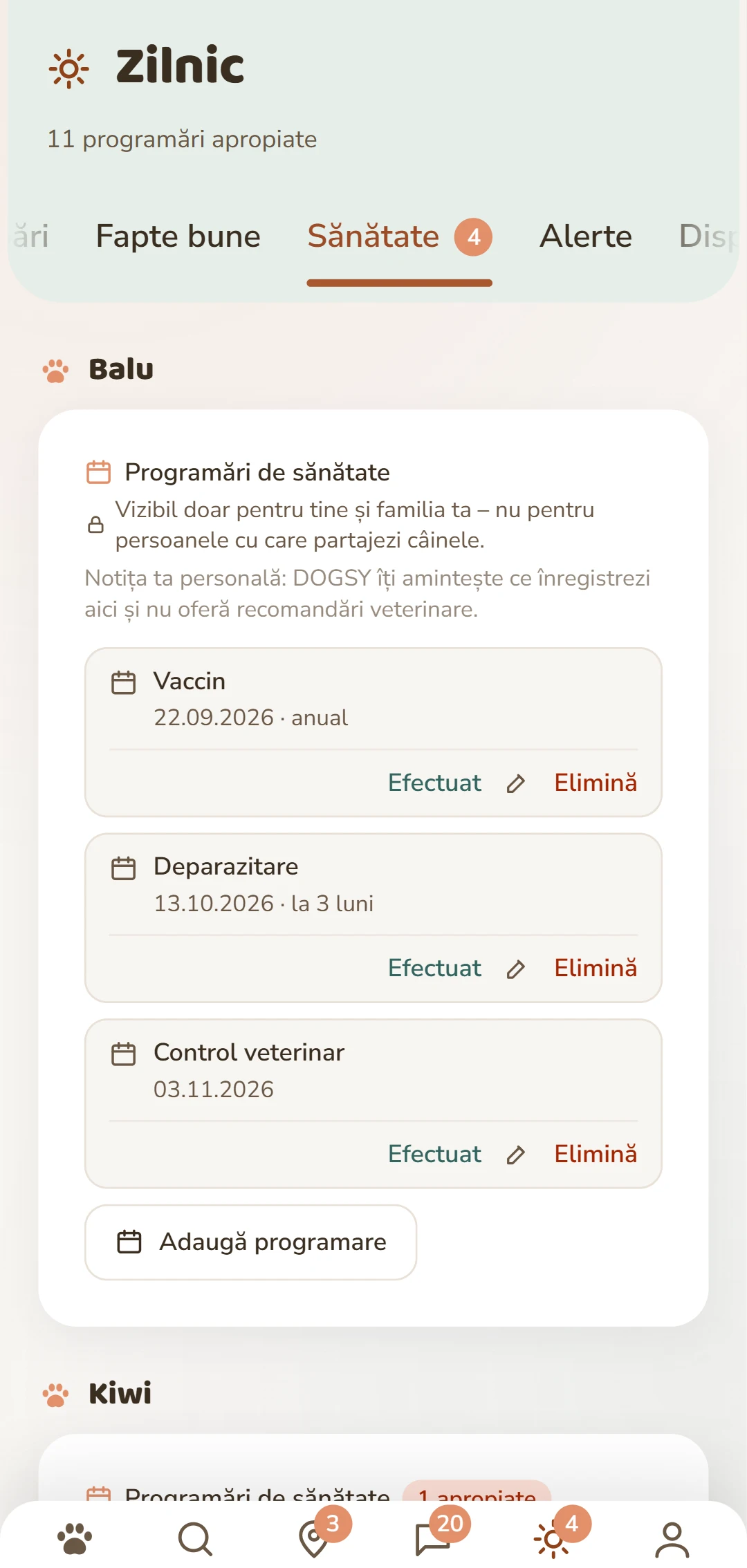 Programări de sănătate pentru fiecare câine: vaccinare, deparazitare, protecție împotriva căpușelor și altele