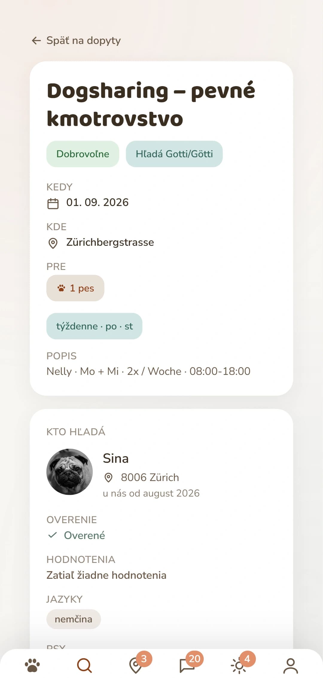 Dopyt Dogsharing v detaile: obdobie, miesto a kto za ním stojí