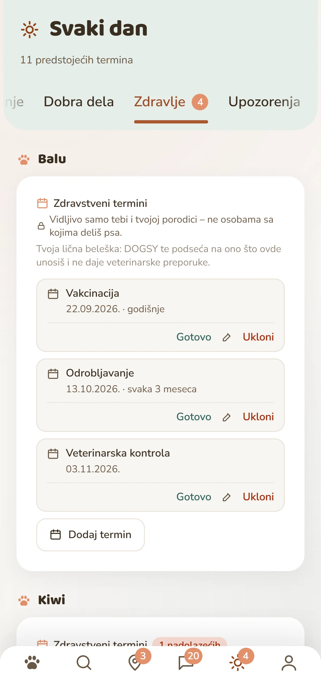 Zdravstveni termini po psu: vakcinacija, odrobljavanje, zaštita od krpelja i više