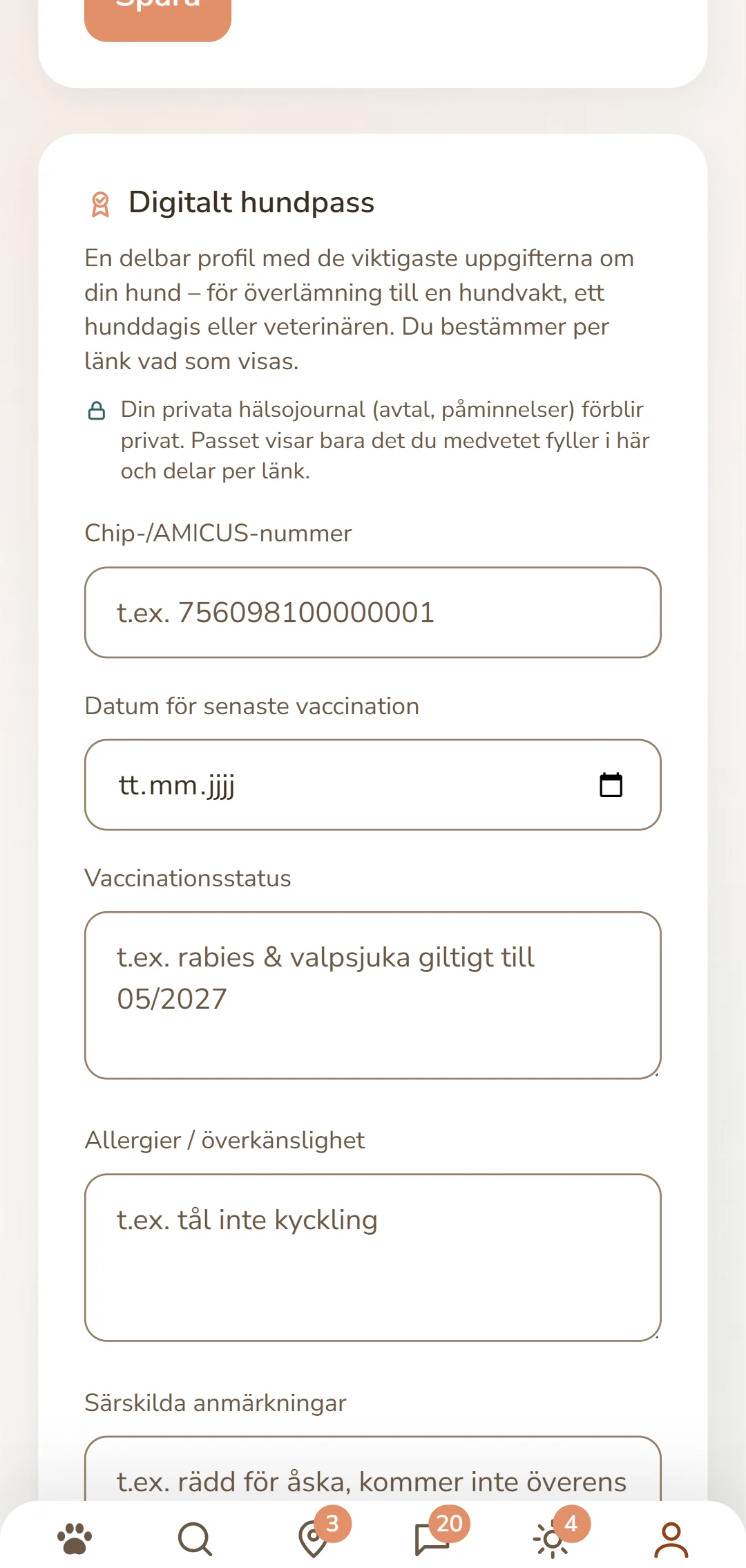 Det digitala hundpasset: chipnummer, vaccinationsstatus och allergier
